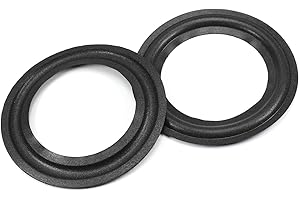 Aicosineg フォームエッジ オーディオスピーカー スピーカーエッジ 2個入 外径115mm 内径74mm アクセサリー サラウンドリング交換 フォームエッジ サラウンド スピーカー 修理 DIY