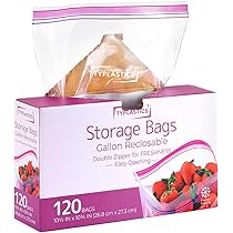 Amazon.co.jp: TYPLASTICS フリーザーバッグ ダブルジッパー