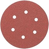 PORTER-CABLE 736602205 6-Inch 6-Hole Hook and Loop 220 Grit Sanding Discs (5-Pack) by PORTER-CABLE