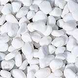 白玉石 10mm-20mm 20kg (10kg袋×2) 砂利 白い石 防犯砂利