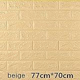 Zhaozhe壁紙シール 3次元 レンガ かんたん貼付シールタイプ 高品質　スタイル リフォーム 装飾造園　ウォールステッカー 防水　7色