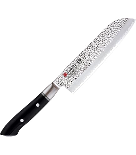 Amazon｜スミカマ 霞 KASUMI ダマスカス 三徳包丁 18cm V金10号