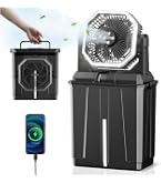 Amazon | Ryofuga ミスト キャンプ 扇風機 40000mAh大容量 アウトドア