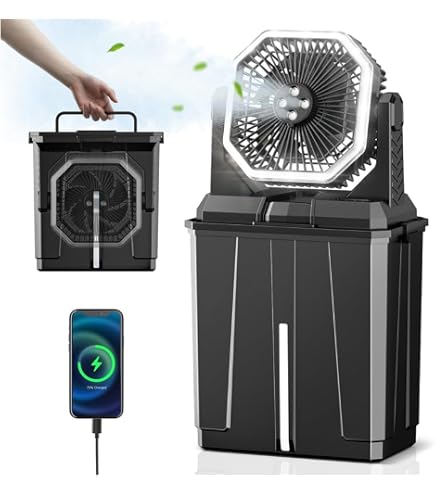 Amazon | FDブランド ミストファン AirRevolution MIST FAN 充電式