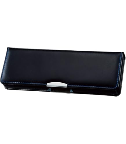 Amazon | クツワ 筆箱 クラリーノ 2ドア 削り付 ブラック CV001BK