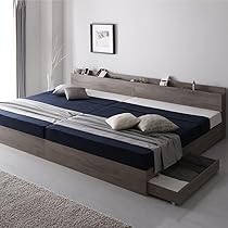 Amazon｜RASIK ベッド ワイドキング240(セミダブル+セミダブル