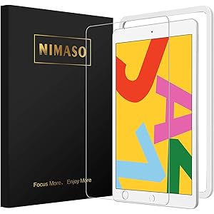 【ガイド枠付き】Nimaso iPad 10.2 (8世代 2020) ガラスフィルム iPad 7世代 2019 フィ…