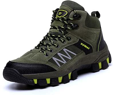 Amazon Lozodo ハイキングシューズ メンズ 防水 防滑 トレッキングシューズ 大きいサイズ ハイカット アウトドア シューズ 通気性 スエード 耐磨耗 登山靴 レディース ハイキング トレッキングシューズ