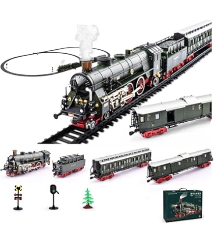 Amazon | JHSFsfX 1/87 HO電気蒸気列車セット、合金機関車および貨物