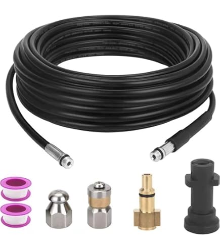 Amazon.co.jp: XZT A13-K3 2300PSIパイプ洗浄ホース下水管排水ホース