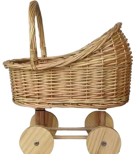 ラタン　バギー　アンティーク　Wicker ウィッカー Amazon.co.jp: Uevmo ベビーカー ナチュラルウィッカーおもちゃ 子供用