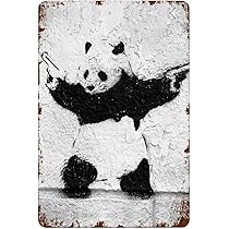 バンクシー アートフレーム Banksy ポスター パンダ 拳銃 Amazon | ユーパワー バンクシー Gel加工 アートフレーム