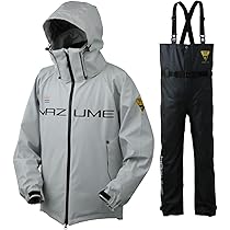 MAZUME レインウェア フード付き グレー Amazon.co.jp: [Mazume] ROUGH WATER レイン スーツ MZRS-884