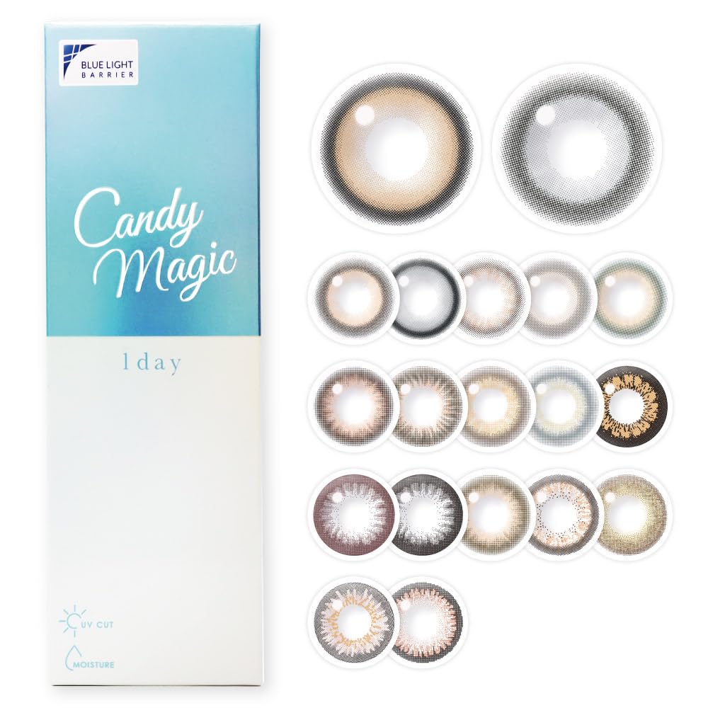 【リニューアル前商品】【公式】カラコン candymagic 1day ミミブラウン 度数:±0.00 10枚 | 度なし 着色直径 13.7mm UVカット ブルーライトカット カラーコンタクト キャンディーマジック ワンデー