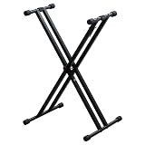 キクタニ (Kikutani) X型 キーボードスタンド 組立タイプ ブラック KS-29WA BLK