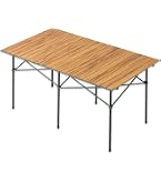 Amazon.co.jp: waku fimac アウトドアテーブル 120×70cm キャンプ