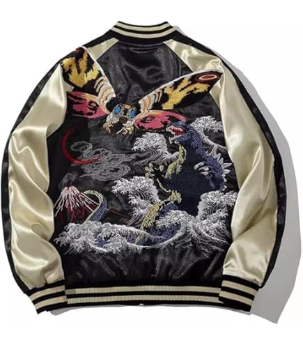 Amazon.co.jp: Moanimo（モアニモ）スカジャン ジャケット