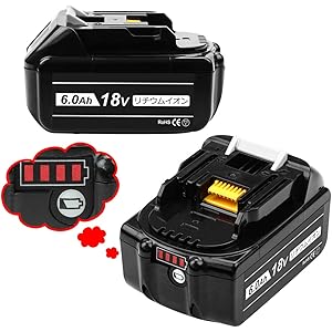 Boetpcr BL1860B マキタ18vバッテリー マキタバッテリー18v bl1860b互換バッテリー マキタ互换…