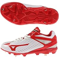 Mizuno スパイクシューズ ホワイト/レッド/ゴールド MIZUNO 野球スパイク/ソフトボールスパイク/ホワイトxレッド/白