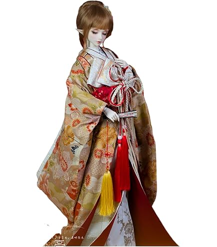 Amazon.co.jp: BACALYSO | 1/3 BJD/SD 球体関節人形 服 振袖 浴衣 牡丹