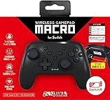 【日本メーカー スリースト】Switch/Switch2対応 『ワイヤレスゲームパッド Macro (ブラック)』 - Switch