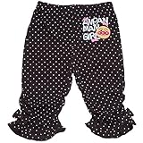 2017年 夏物 アンパンマンガール 天竺 クロップド ドット ハーフパンツ Anpanman Girl ブラック◇80cm