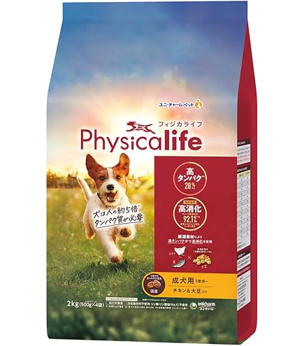 フィジカライフ　2kg✕5セット 10歳頃〜シニア犬用 チキン&大豆入 フィジカライフ (Physicalife) シニア犬用 チキン＆大豆入り ドッグフード