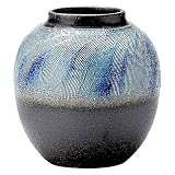 信楽焼 流彩 丸 花器・花瓶 化粧箱入り