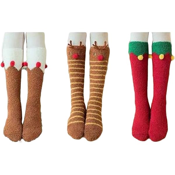 Amazon | [CHIC DIARY] 靴下 レディース クリスマス