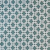 SheetWorld Fitted Square Playard Sheet 37.5 x 37.5 (Fits Joovy) - Seafoam Blue Links - Made In USA b