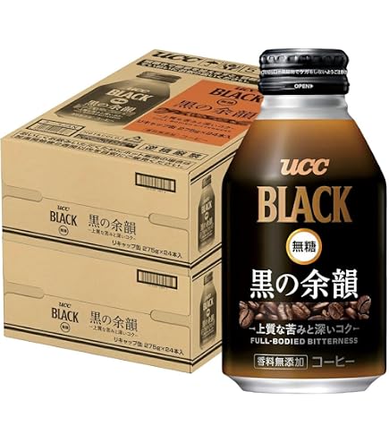 Amazon.co.jp: UCC 上島珈琲 BLACK 無糖 ブラック 黒の余韻 375g×2