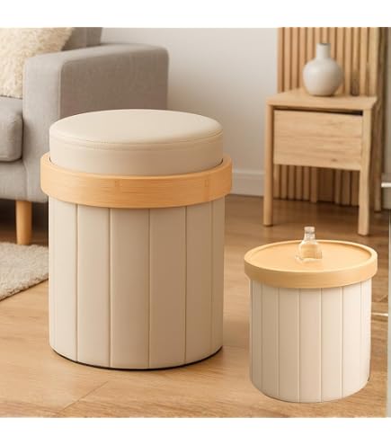 Amazon｜[Donahutt03] モロッコ プフ (大) オットマン 本革 55*40T