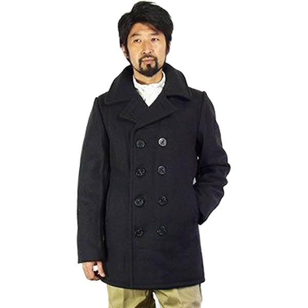 Amazon | ショット SCHOTT 740 メンズ ウール ダブル ピーコート