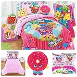 Shopkins Kids Complete Bedding Comforter Set with D'lish Donut Scented Pillow - Twin [並行輸入品]