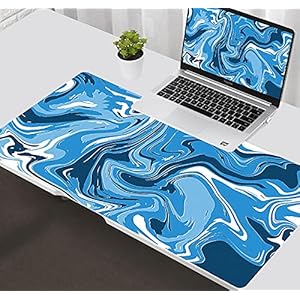 マウスパッド Strata LiquidRGBゲーミングマウスパッド大型XLゲーマーコンピューターマウスマット、滑り止めキーボードデスクマット防水600x300x3mm