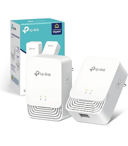 TP-Link TL-PA411KIT Powerline Adapter Starter Kit, 500 Mbps - 2 Pezzi - Estensione WiFi Via Presa Elettrica