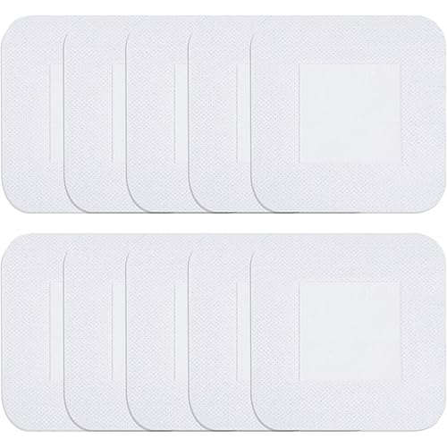 HZQZaoan Wound Dressings Adhesive, 10 Pack Waterproof Sterile Dressing Pads - Barrier Patch with Absorbent Padding, Waterproo