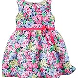 カーターズ Carter's ワンピース ノースリーブ フローラルプリント リボンベルト Floral Crepe Dress NB (50-55cm)