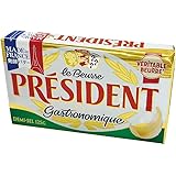 [冷蔵]PRESIDENT 発酵バター 加塩 125g フランス産×3個