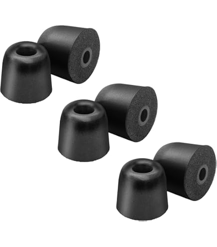 Amazon | 4組 トリプルフランジ Shure SE215 Proイヤーチップ対応