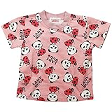 《初夏盛夏対応》 GARACH(ギャラッチ) 天竺総柄テントウムシPANDA半袖Tシャツ 90cm /Pk NO.AH-1621312