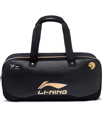Li-ning ラケットバッグ Amazon | [リーニン] ABJR012-1 ブラック ラケットバッグ(6本入