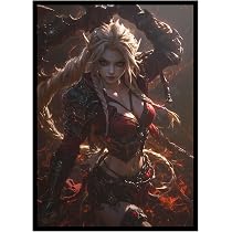 Fantasy North Izumi Wind Mage TCG Card Sleeves - 100 Pack Smooth Matte, Fits MTG & Pokemon - View #9