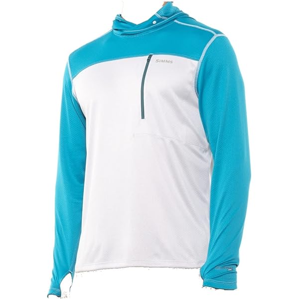 Amazon | Simms solarflex hoody print Slamdown Steel Blue