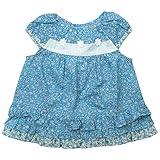 《初夏盛夏対応》(日本製) Pample Mousse(パンプルムース) 布帛ローン小花柄裾フリルオーバーブラウス 95cm/BL NO.DP-72210