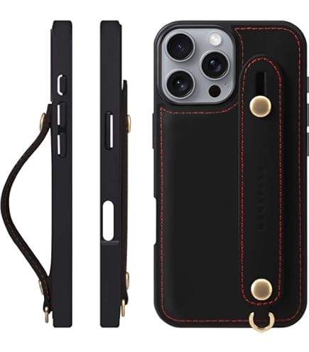 Amazon.co.jp: HANATORA iPhone16Pro ケース 本革 耐衝撃 背面