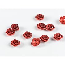 Amazon | 紗や工房 アルミバラ【メタルカラー(径約10mm)5個 シアン 