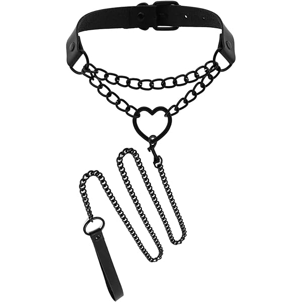 Succuba Handmade Bell O-Ring Choker Necklace - Faux Leather Gothic Collar, Adjustable, Unisex, Gift Box - View #2