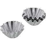 パール金属 EEスイーツ エンボス加工アルミ箔マドレーヌ焼型花型 M(20枚入) D-4816