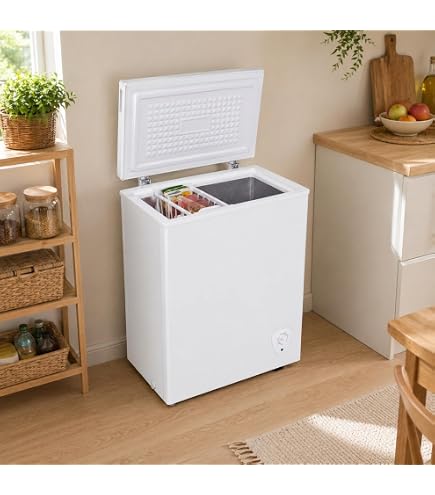 Amazon.co.jp: HIROHRTV 冷凍庫 90L チェストフリーザー 上開き